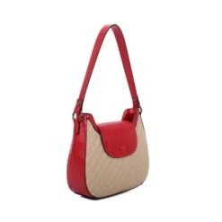 Sac Porté épaule Bimatière à Zip Et Rabat Fermeture Aimant -Accessoires De Mode pdtimg 4961674hd