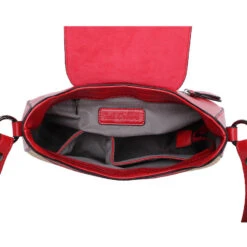 Sac Porté épaule Bimatière à Zip Et Rabat Fermeture Aimant -Accessoires De Mode pdtimg 4961676hd