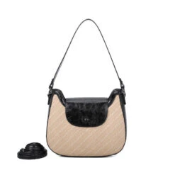 Sac Porté épaule Bimatière à Zip Et Rabat Fermeture Aimant -Accessoires De Mode pdtimg 4961680hd