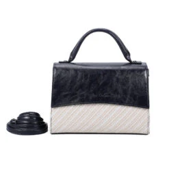 Sac à Main Bimatière Zippé Avec Rabat Aimant Et Poignée -Accessoires De Mode pdtimg 4961739hd