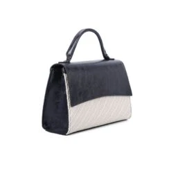 Sac à Main Bimatière Zippé Avec Rabat Aimant Et Poignée -Accessoires De Mode pdtimg 4961740hd