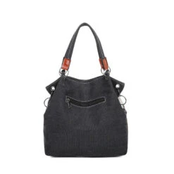 Sac Cabas En Toile Avec Motif Color Block Carré Sur L'avant -Accessoires De Mode pdtimg 4964213hd