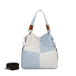 Sac Cabas En Toile Avec Motif Color Block Carré Sur L'avant -Accessoires De Mode pdtimg 4964214hd