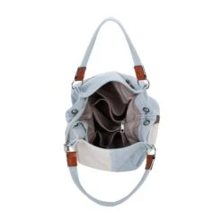 Sac Cabas En Toile Avec Motif Color Block Carré Sur L'avant -Accessoires De Mode pdtimg 4964217hd