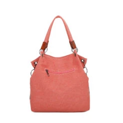 Sac Cabas En Toile Avec Motif Color Block Carré Sur L'avant -Accessoires De Mode pdtimg 4964220hd