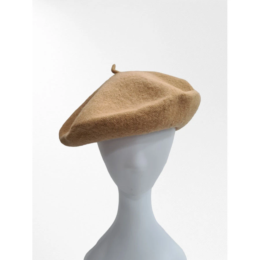 Béret Rond Uni Style Classique Composé De Laine Majoritaire 4 Béret Rond Uni Style Classique Composé De Laine Majoritaire – Image 2