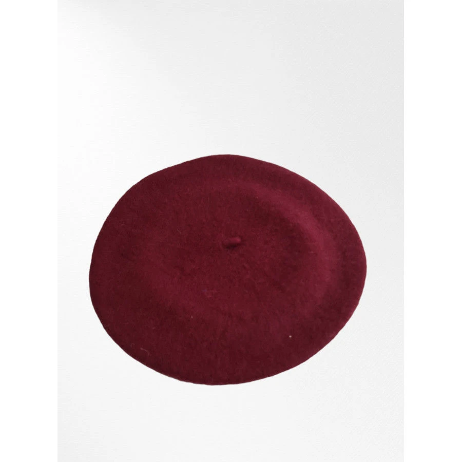 Béret Rond Uni Style Classique Composé De Laine Majoritaire 9 Béret Rond Uni Style Classique Composé De Laine Majoritaire – Image 7