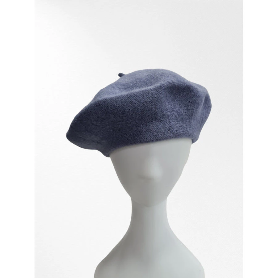 Béret Rond Uni Style Classique Composé De Laine Majoritaire 12 Béret Rond Uni Style Classique Composé De Laine Majoritaire – Image 10