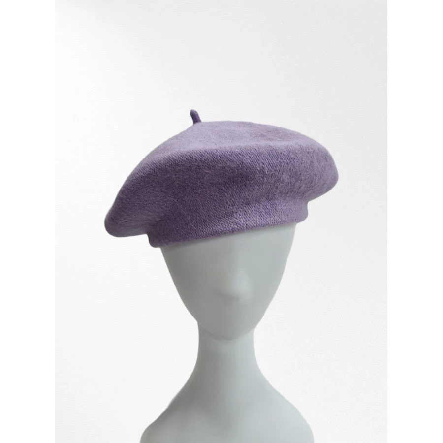 Béret Rond Uni Style Classique Composé De Laine Majoritaire 14 Béret Rond Uni Style Classique Composé De Laine Majoritaire – Image 12