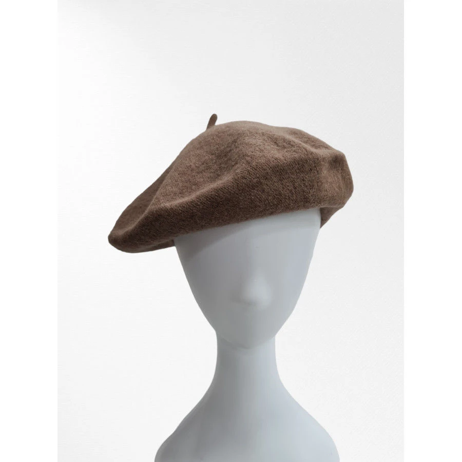 Béret Rond Uni Style Classique Composé De Laine Majoritaire 18 Béret Rond Uni Style Classique Composé De Laine Majoritaire – Image 16