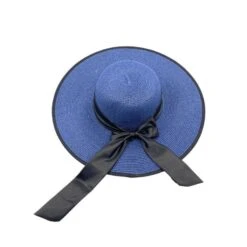 Chapeau Rond Avec Bord Large En Papier Avec Ruban à Nœud -Accessoires De Mode pdtimg 4969214hd
