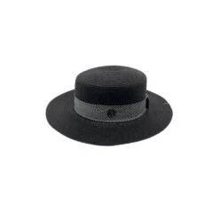 Chapeau Canotier à Bords Plats Avec Un Ruban Décoratif -Accessoires De Mode pdtimg 4969249hd