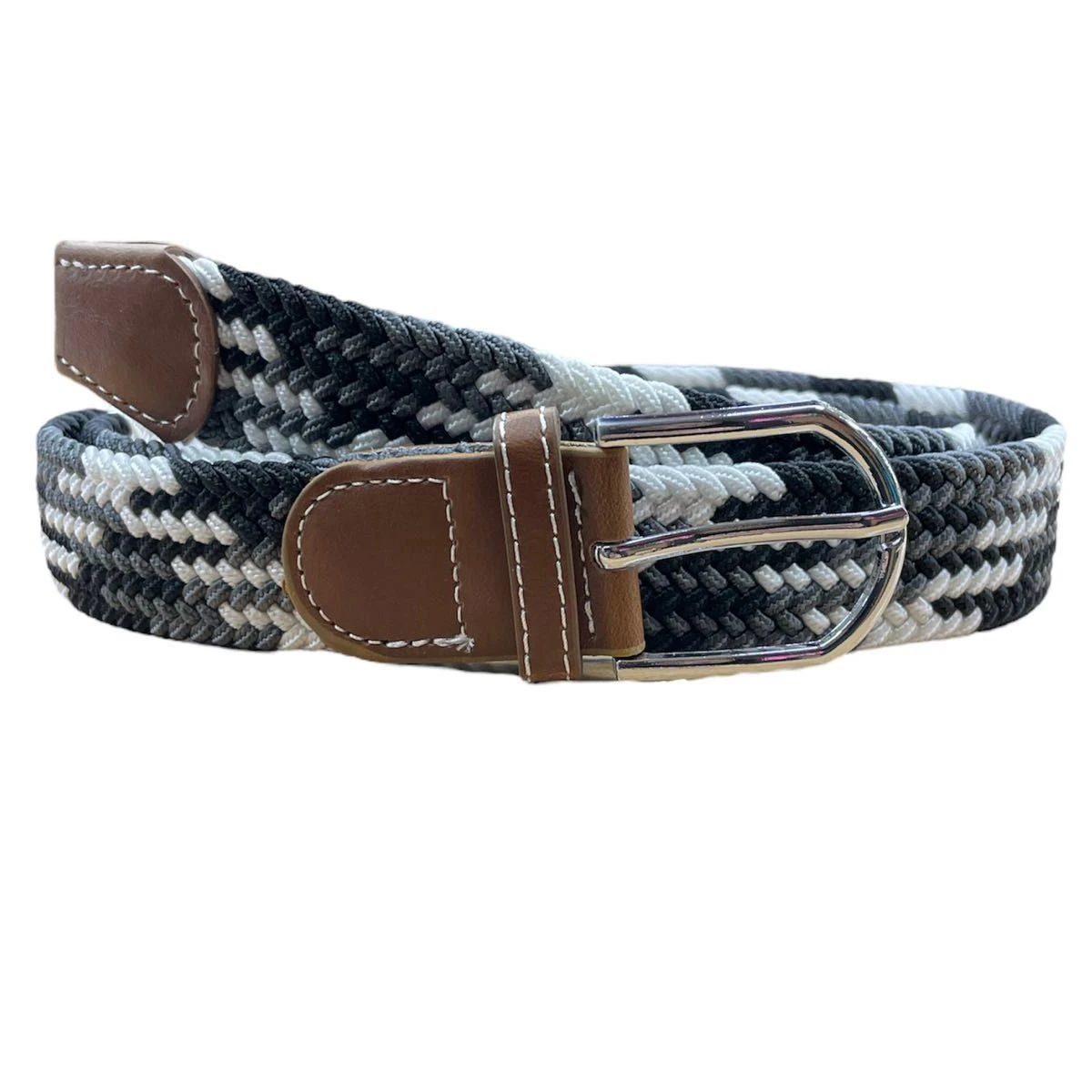 Ceinture En élastique Tressée à Boucle De Fermeture Métal Coloris MIX 6 Ceinture En élastique Tressée à Boucle De Fermeture Métal Coloris MIX – Image 4
