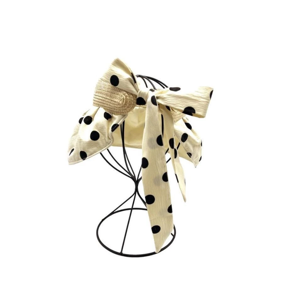 Visière Solaire En Tissu à Pois Avec Une Couronne En Papier 7 Visière Solaire En Tissu à Pois Avec Une Couronne En Papier – Image 5