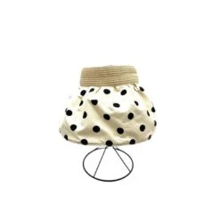 Visière Solaire En Tissu à Pois Avec Une Couronne En Papier 15 Visière Solaire En Tissu à Pois Avec Une Couronne En Papier -Accessoires De Mode pdtimg 4980622hd