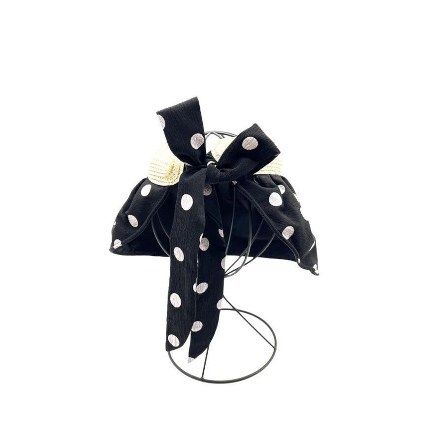 Visière Solaire En Tissu à Pois Avec Une Couronne En Papier 9 Visière Solaire En Tissu à Pois Avec Une Couronne En Papier – Image 7