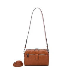 Sac Bandoulière Zippé Avec Languette à Bouton Magnétique -Accessoires De Mode pdtimg 4983674hd
