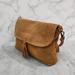 Sac Pochette Besace à Rabat En Croûte De Cuir Daim -Accessoires De Mode pdtimg 4994529hd