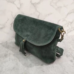 Sac Pochette Besace à Rabat En Croûte De Cuir Daim -Accessoires De Mode pdtimg 4994531hd