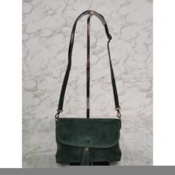 Sac Pochette Besace à Rabat En Croûte De Cuir Daim -Accessoires De Mode pdtimg 4994532hd