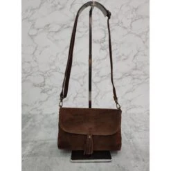 Sac Pochette Besace à Rabat En Croûte De Cuir Daim -Accessoires De Mode pdtimg 4994534hd