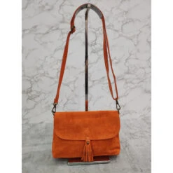 Sac Pochette Besace à Rabat En Croûte De Cuir Daim -Accessoires De Mode pdtimg 4994692hd