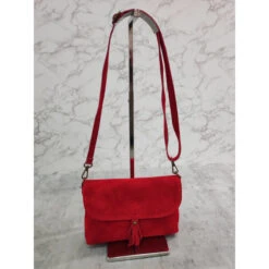 Sac Pochette Besace à Rabat En Croûte De Cuir Daim -Accessoires De Mode pdtimg 4994693hd