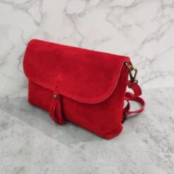 Sac Pochette Besace à Rabat En Croûte De Cuir Daim -Accessoires De Mode pdtimg 4994695hd