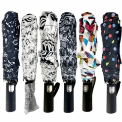 Parapluie Pliant En Fibre De Polyester Orné D'un Motif -Accessoires De Mode pdtimg 4996127b