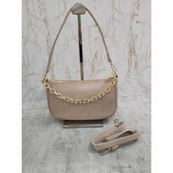 Pochette Zippée Cuir Grainé Avec Poignée En Chaîne Dorée 36 Pochette Zippée Cuir Grainé Avec Poignée En Chaîne Dorée -Accessoires De Mode pdtimg 4998737hd