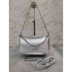 Pochette Zippée Cuir Grainé Avec Poignée En Chaîne Dorée 24 Pochette Zippée Cuir Grainé Avec Poignée En Chaîne Dorée -Accessoires De Mode pdtimg 4999293hd