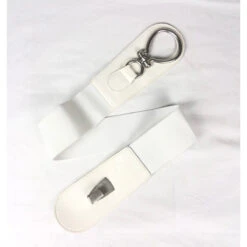 Ceinture Matériau élastiqué Avec Boucle Centrale Argent -Accessoires De Mode pdtimg 4999837hd