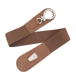 Ceinture Matériau élastiqué Avec Boucle Centrale Argent -Accessoires De Mode pdtimg 4999841hd