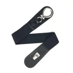 Ceinture Matériau élastiqué Avec Boucle Centrale Argent -Accessoires De Mode pdtimg 4999848hd