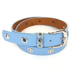 Ceinture Cuir Et Synthétique Rehaussée D'œillets Argentés -Accessoires De Mode pdtimg 4999871hd