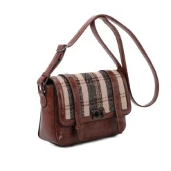 Sac Porté En Bandoulière Bimatière Et Rabat à Fermoir -Accessoires De Mode pdtimg 5001211hd