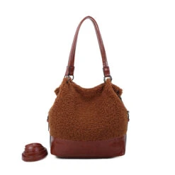 Sac Porté épaule Bimatière Zippé Avec Deux Poignées -Accessoires De Mode pdtimg 5001256hd