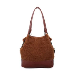 Sac Porté épaule Bimatière Zippé Avec Deux Poignées -Accessoires De Mode pdtimg 5001258hd