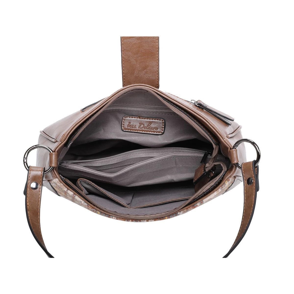 Sac à Main Bimatière Zippé Et Patte à Bouton Magnétique 20 Sac à Main Bimatière Zippé Et Patte à Bouton Magnétique – Image 18