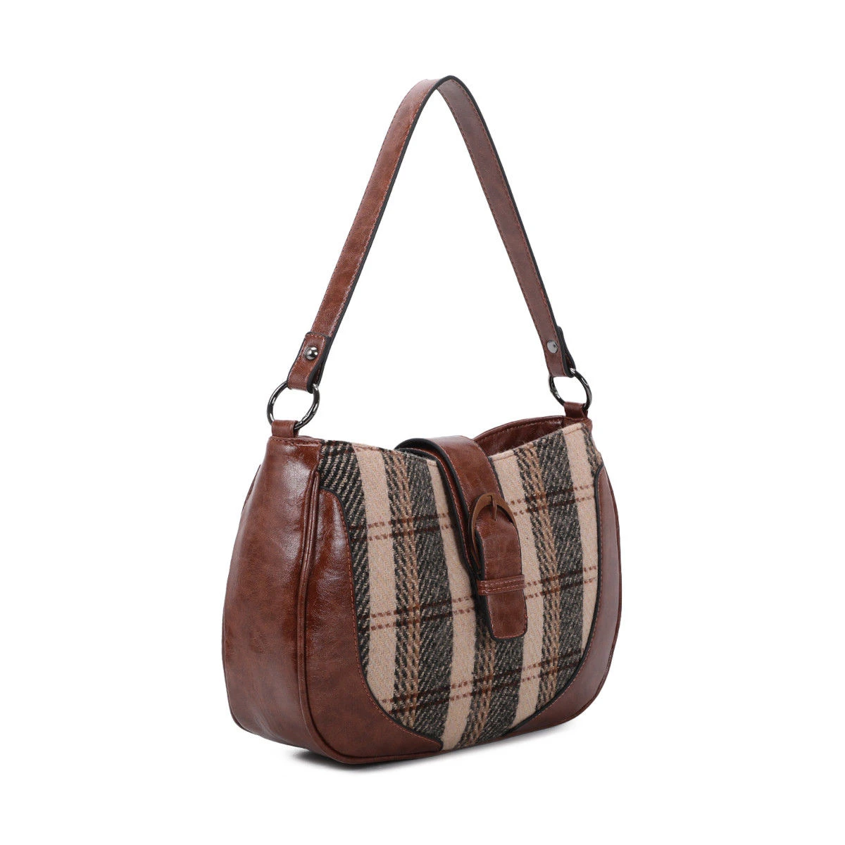 Sac à Main Bimatière Zippé Et Patte à Bouton Magnétique 10 Sac à Main Bimatière Zippé Et Patte à Bouton Magnétique – Image 8