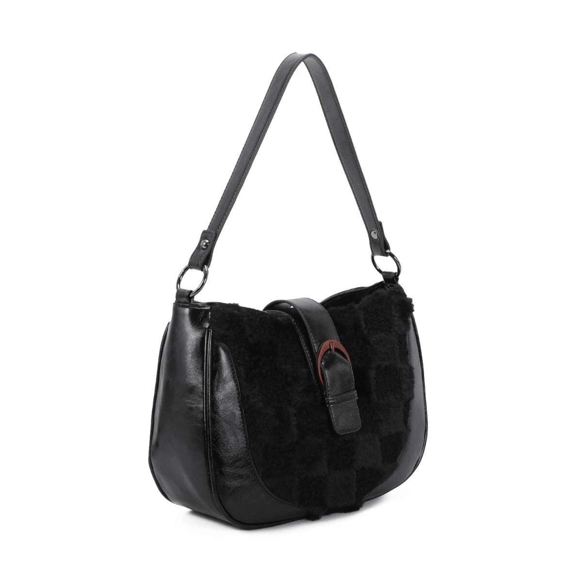 Sac à Main Bimatière Zippé Et Patte à Bouton Magnétique 14 Sac à Main Bimatière Zippé Et Patte à Bouton Magnétique – Image 12