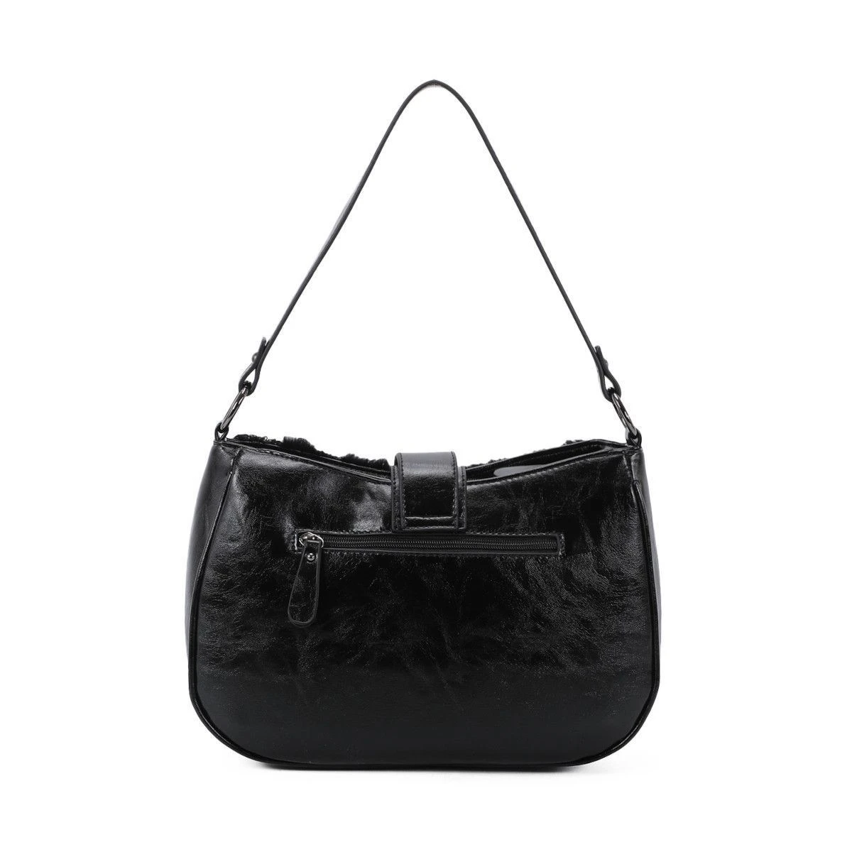 Sac à Main Bimatière Zippé Et Patte à Bouton Magnétique 15 Sac à Main Bimatière Zippé Et Patte à Bouton Magnétique – Image 13