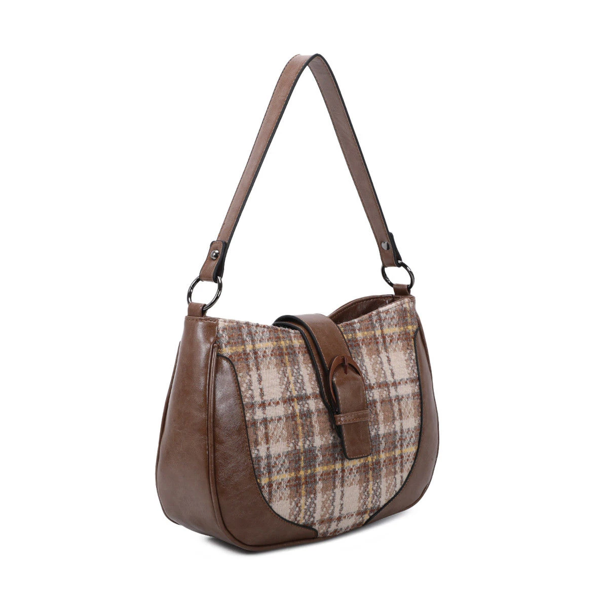 Sac à Main Bimatière Zippé Et Patte à Bouton Magnétique 18 Sac à Main Bimatière Zippé Et Patte à Bouton Magnétique – Image 16