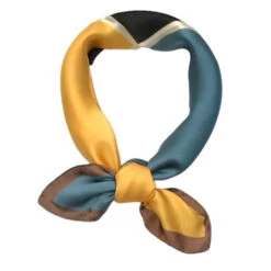 Foulard Carré En Polyester Avec 4 Blocs De Couleurs Coloris MIX -Accessoires De Mode pdtimg 5001435hd