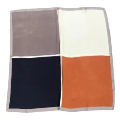 Foulard Carré En Polyester Avec 4 Blocs De Couleurs Coloris MIX -Accessoires De Mode pdtimg 5001436hd