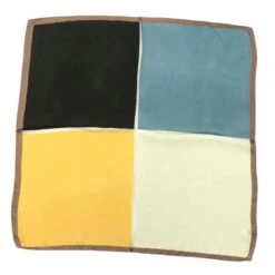 Foulard Carré En Polyester Avec 4 Blocs De Couleurs Coloris MIX -Accessoires De Mode pdtimg 5001438hd