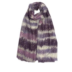 Écharpe Rectangle à Rayures Tie-dye Avec Des Paillettes Coloris MIX -Accessoires De Mode pdtimg 5001453hd