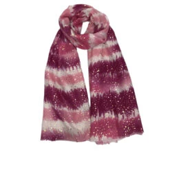 Écharpe Rectangle à Rayures Tie-dye Avec Des Paillettes Coloris MIX -Accessoires De Mode pdtimg 5001455hd