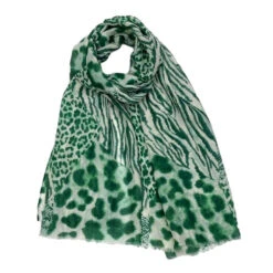 Écharpe Légère Rehaussée Imprimé En Peau D'animal Coloris MIX -Accessoires De Mode pdtimg 5001481hd