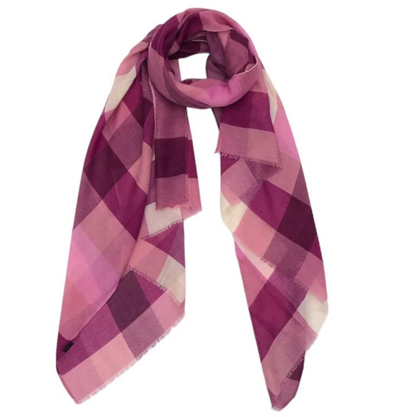 Écharpe Rectangulaire Paré De Motif Carreaux Classique Coloris MIX 5 Écharpe Rectangulaire Paré De Motif Carreaux Classique Coloris MIX – Image 3